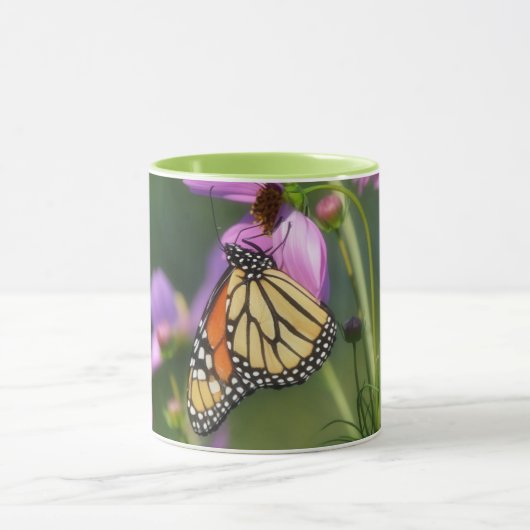 Monarch Butterfly Close Up Mug Cup Mok (Midden)