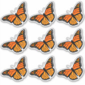 Monarch Butterfly Countour Stickers — Blad (Voorkant)