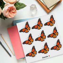 Monarch Butterfly Countour Stickers — Blad
