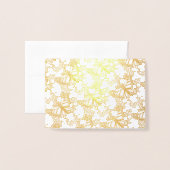 Monarch Butterfly Daisy Art Daisies Monarchs Folie Kaarten (Voorkant met envelop)