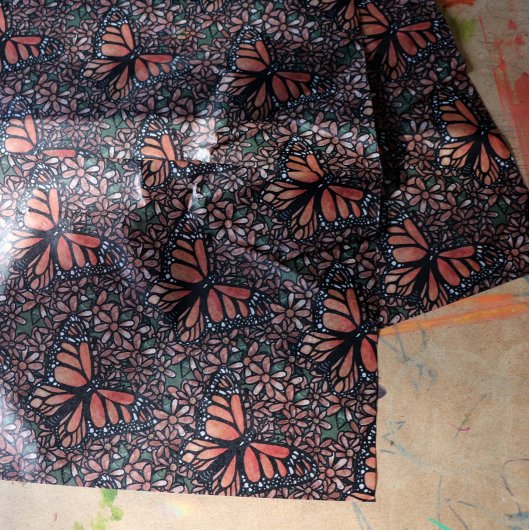 Monarch Butterfly Daisy Art Daisies Monarchs Tissuepapier