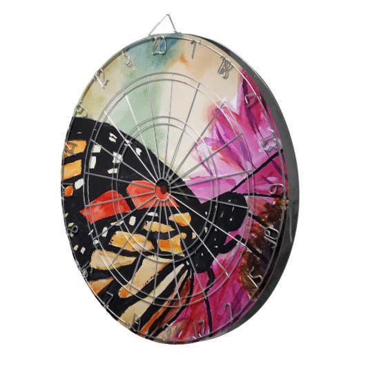 Monarch Butterfly-dartboard Dartbord (Voorkant Rechts)