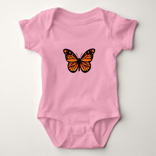 Monarch Butterfly Design - Baby Jersey Bodysuit (Voorkant)