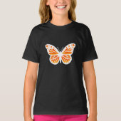 Monarch Butterfly Design - Girls' Basic T-Shirt (Voorkant)