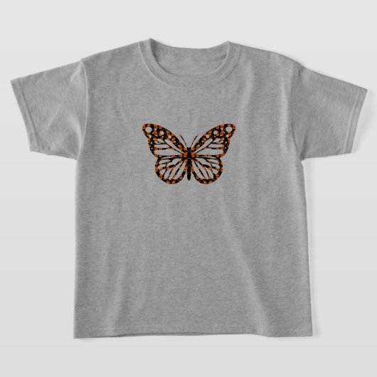 Monarch Butterfly Design - Girls' Basic T-Shirt (Laagn)