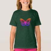 Monarch Butterfly Design - Girls' Basic T-Shirt (Voorkant)