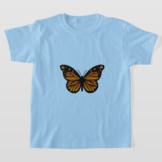 Monarch Butterfly Design - Girls' Basic T-Shirt (Laagn)