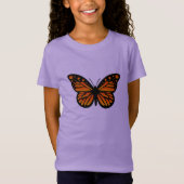 Monarch Butterfly Design - Girls' Fine Jersey T-Sh T-shirt (Voorkant)