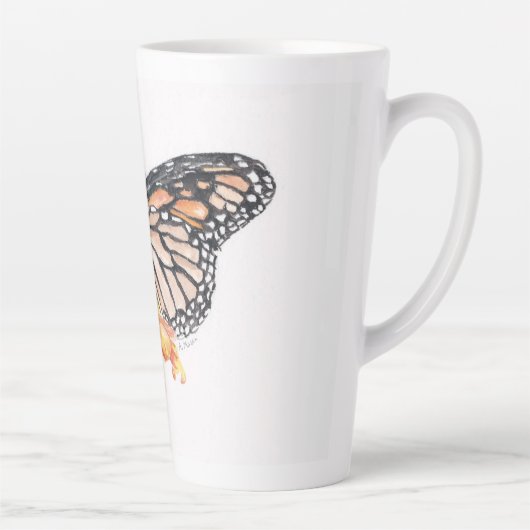 Monarch Butterfly-design op een Mok/beker Latte Mok (Rechts)