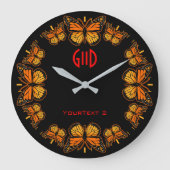 Monarch Butterfly Dial Grote Klok (Voorkant)