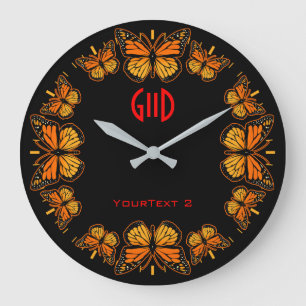 Monarch Butterfly Dial Grote Klok