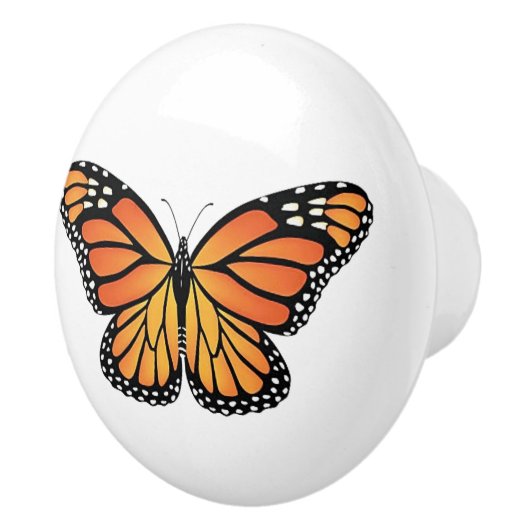 Monarch Butterfly drawer knobs Keramische Knop (Rechts)