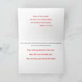 Monarch Butterfly en bidsprinkhaan op Red Zinnia Kaart (Binnen)