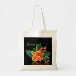 Monarch Butterfly en Canna Lily Tas