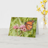 Monarch Butterfly en vriend Kaart (Gele Bloem)