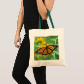 Monarch Butterfly en zonnebloemen Tote Bag (Voorkant (product))