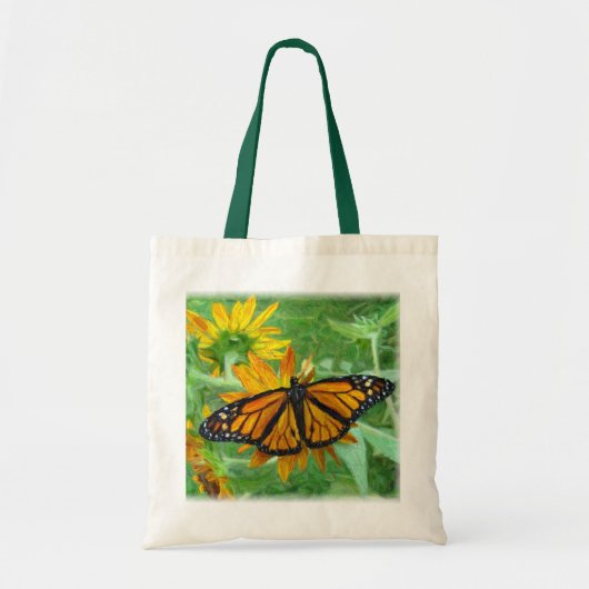 Monarch Butterfly en zonnebloemen Tote Bag (Voorkant)