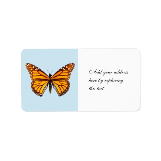 Monarch Butterfly Etiket (Voorkant)