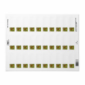 Monarch Butterfly Etiket (Full Sheet)