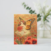 Monarch Butterfly Fairy Briefkaart (Staand voorkant)