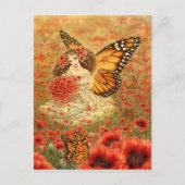 Monarch Butterfly Fairy Briefkaart (Voorkant)