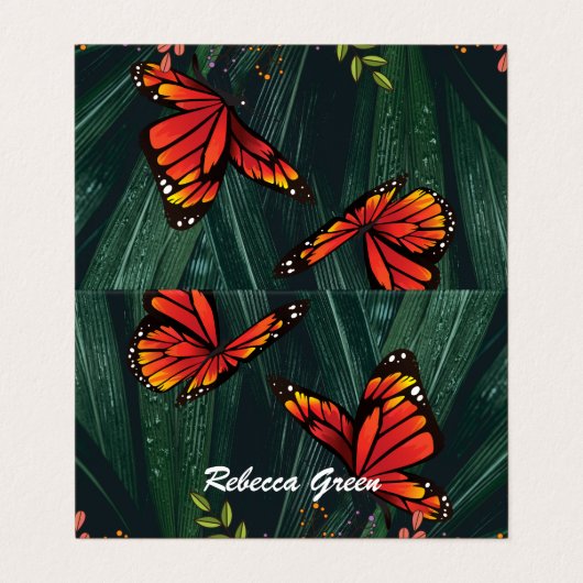 Monarch Butterfly feb 6_21 Visitekaartje (Buitenkant ongevouwen)
