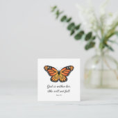 Monarch Butterfly Flat card God zit in haar Informatiekaartje (Staand voorkant)