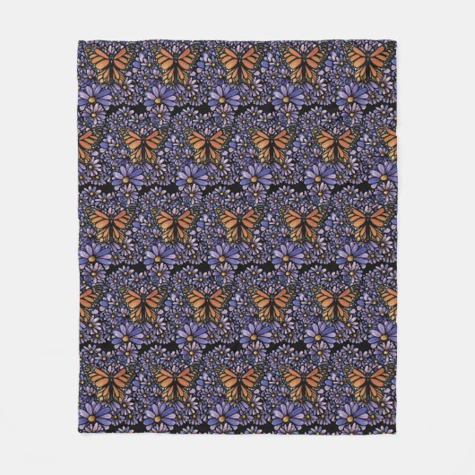 Monarch Butterfly                                  Fleece Deken (Voorkant)