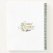 Monarch Butterfly Floral Notitieboek (Achterkant)