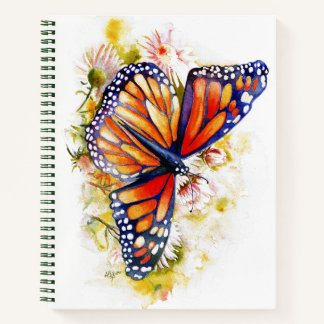 Monarch Butterfly Floral Notitieboek