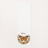 Monarch Butterfly Floral Yoga Mat (Voorkant)