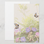 Monarch Butterfly Florence Stationery Briefpapier (Voorkant / Achterkant)