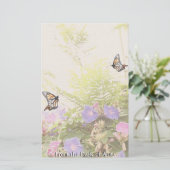 Monarch Butterfly Florence Stationery Briefpapier (Staand voorkant)