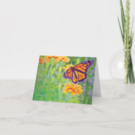 Monarch Butterfly Folded Note Card Bedankkaart