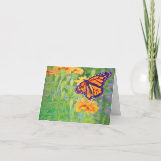 Monarch Butterfly Folded Note Card Bedankkaart (Voorkant)