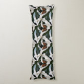 "Monarch Butterfly for Cuddling" | Hoofdpiloot Lichaamskussen (Achterkant (Verticaal))