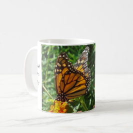 Monarch Butterfly Foto Early Morning Motivatie Koffiemok