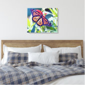 Monarch Butterfly Fotografie Muurdecoratie Canvas (Insitu (Slaapkamer))