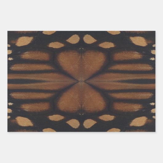 Monarch Butterfly gaat dicht bij het patroon Inpakpapier Vel (Voorkant 3)