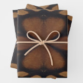 Monarch Butterfly gaat dicht bij het patroon Inpakpapier Vel (In situ)