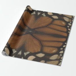 Monarch Butterfly gaat het patroon sluiten Cadeaupapier