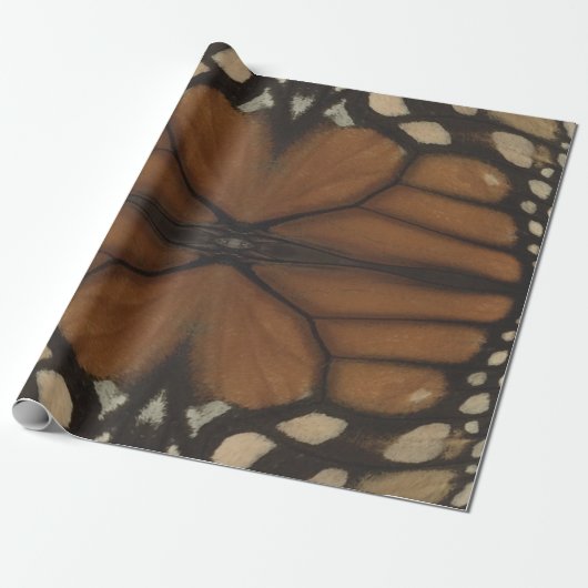 Monarch Butterfly gaat het patroon sluiten Cadeaupapier (Uitgerold)