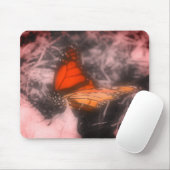 Monarch Butterfly gaat zwart en wit dicht Muismat (Met muis)