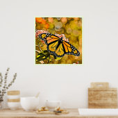  Monarch Butterfly Garden Art Poster (Keuken)