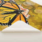 Monarch Butterfly Garden Art Sherpa Deken (3/4)