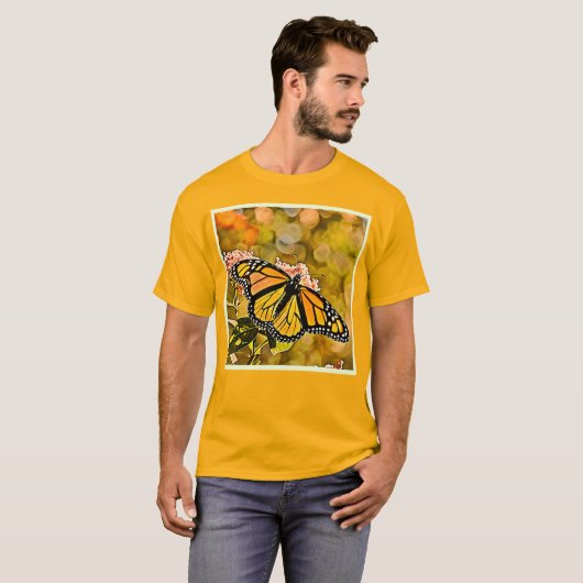 Monarch Butterfly Garden Art T-shirt (Voorkant volledig)