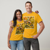 Monarch Butterfly Garden Art T-shirt (Unisex)