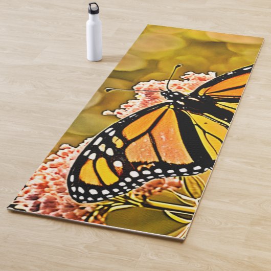Monarch Butterfly Garden Art Yogamat (In situ)
