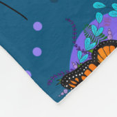 Monarch Butterfly Garden Fleece Deken (Hoek)