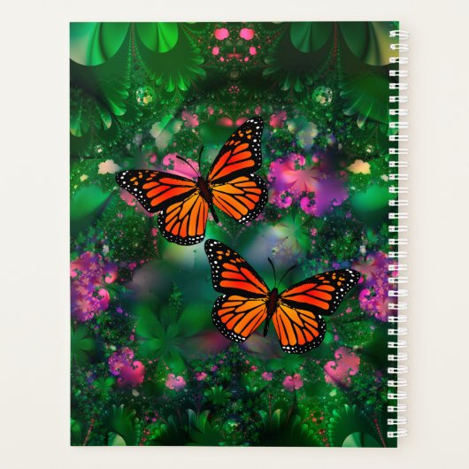 Monarch Butterfly Garden Illustratie Planner (Achterkant)